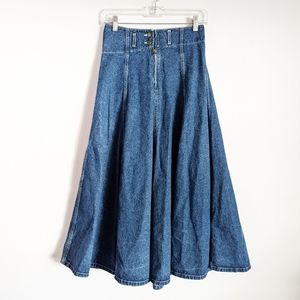 VTG 90's LIZWEAR High-waisted Denim Skirt Size 4